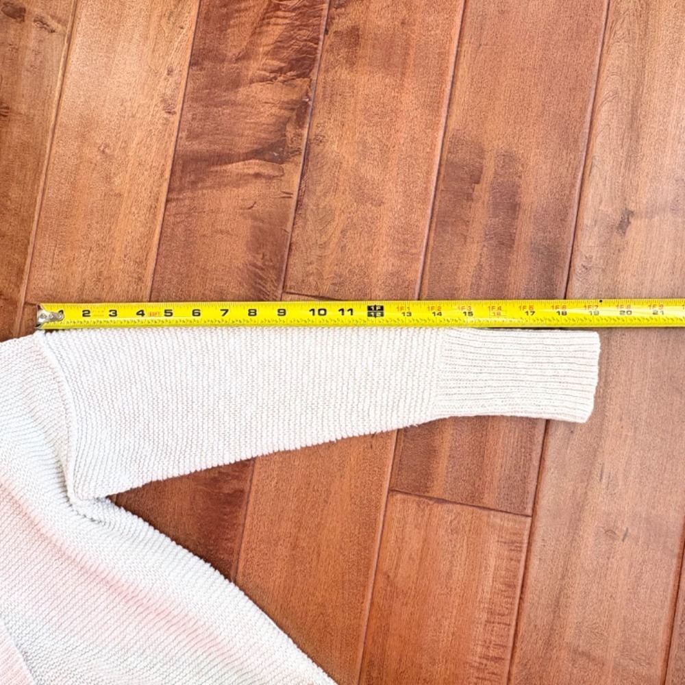 Alex Mill - Marni Cable Knit Cardigan Sweater Womens S Cotton/Linen Beige FLAW‎ - Picture 14 of 14